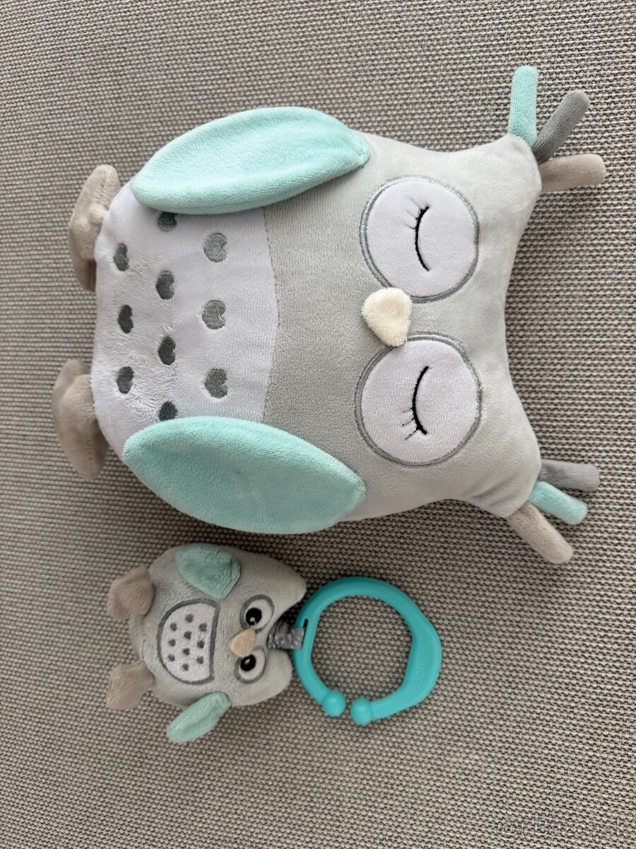 Detské plyšové sovičky - hrkálky