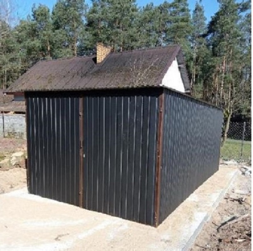 PLECHOVÁ GARÁŽ 3 x 6m GRAFIT MAT- Akciová cena