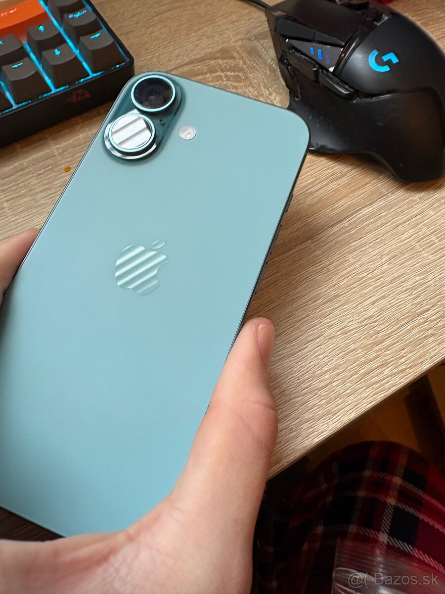 NOVÝ iPhone 16 128gb Cyan