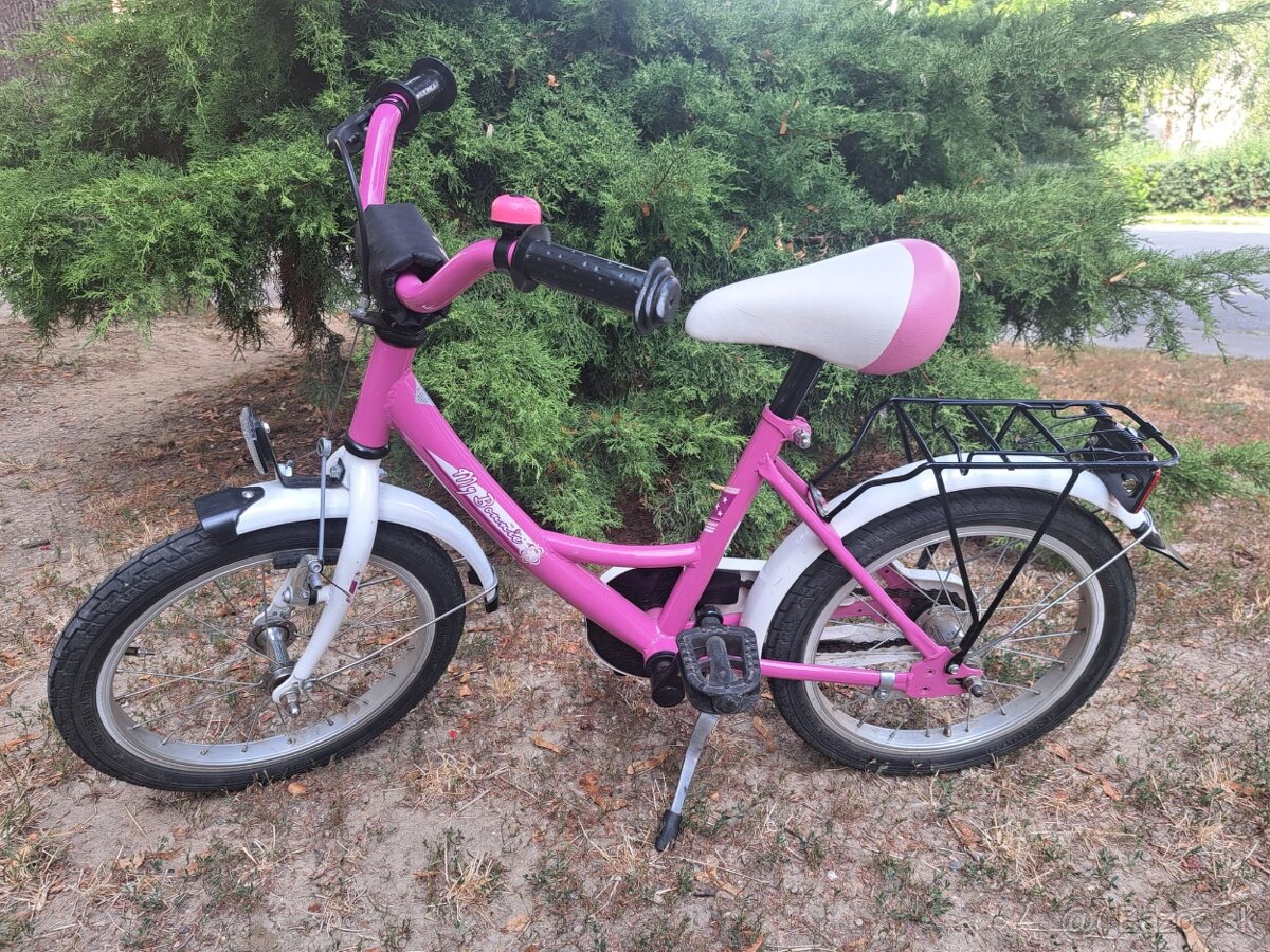 Detský bicykel 4-7 rokov ružový pre dievča
