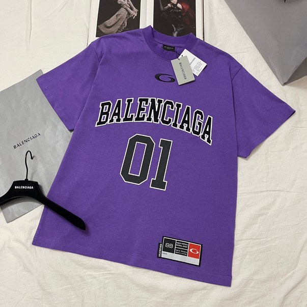 Balenciaga purple tee
