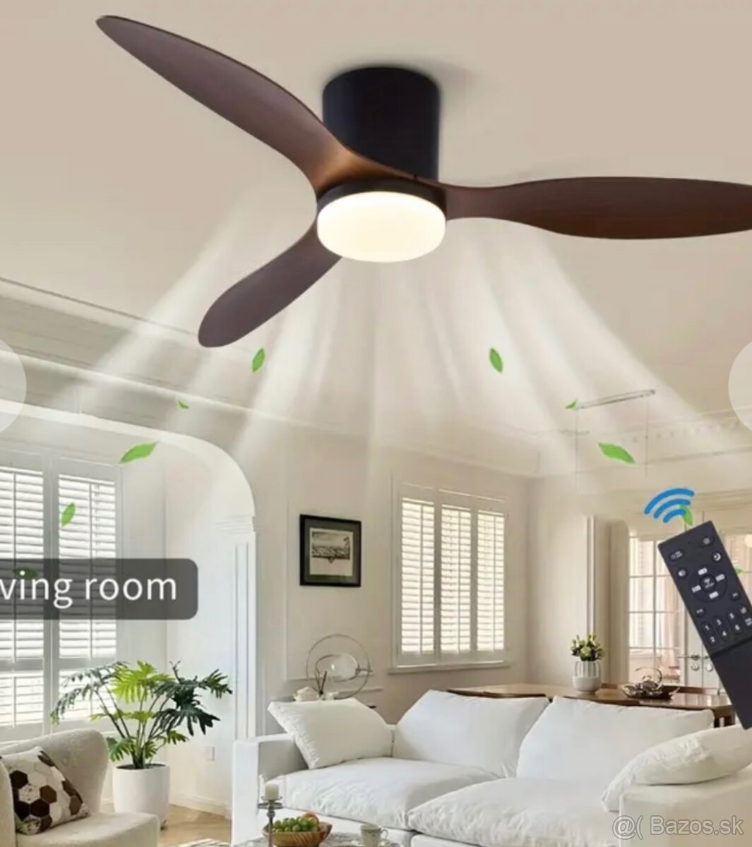 Predám stropný ventilátor s led osvetlením