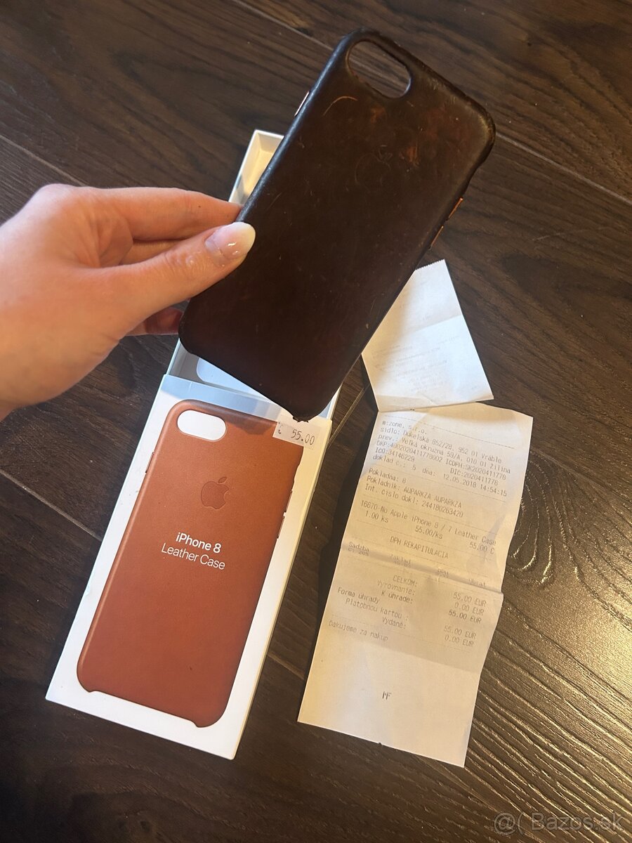 Iphone 7 / 8 / SE Leather Case Originál Apple