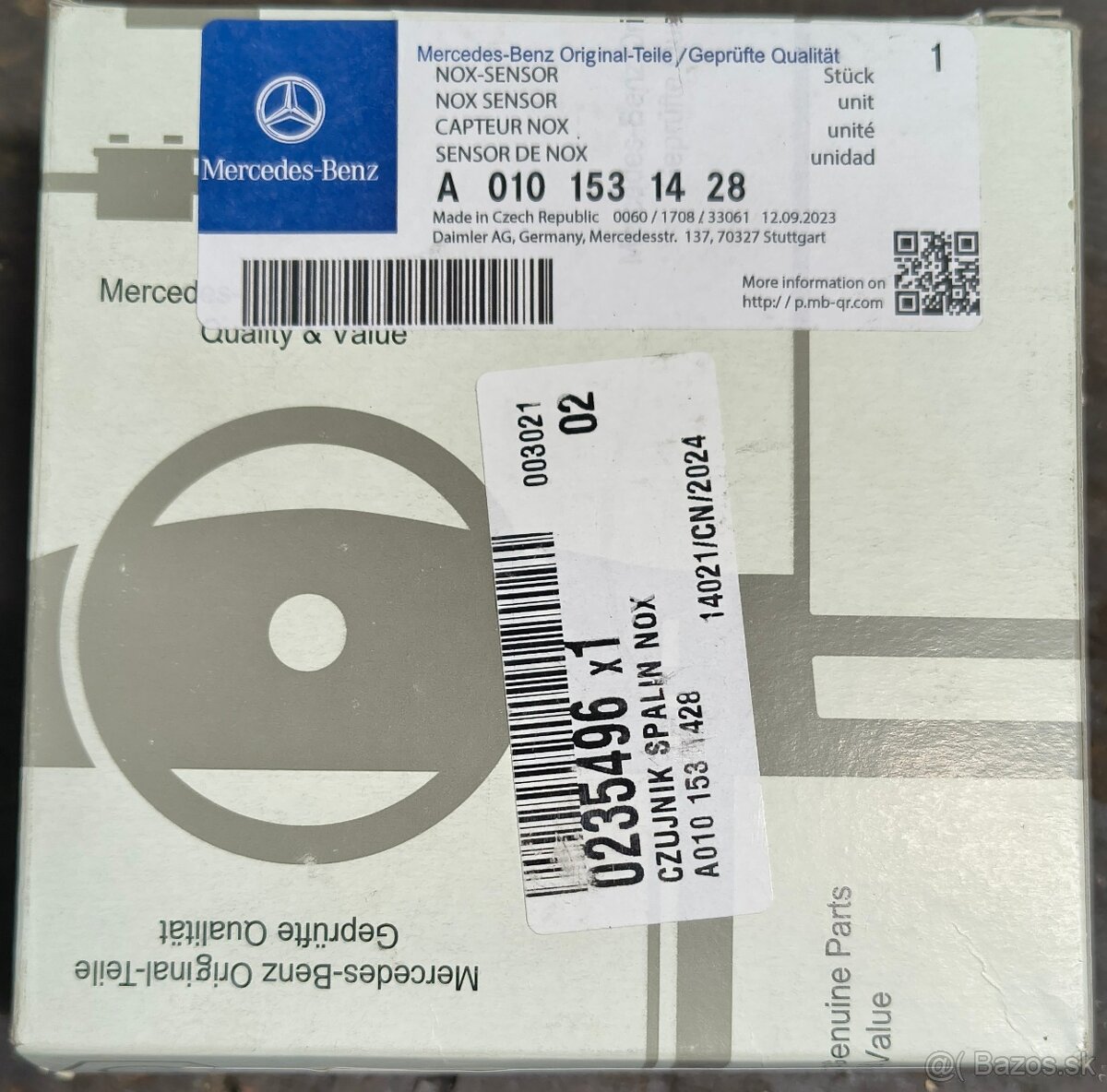 Mercedes NOX A 0101531428