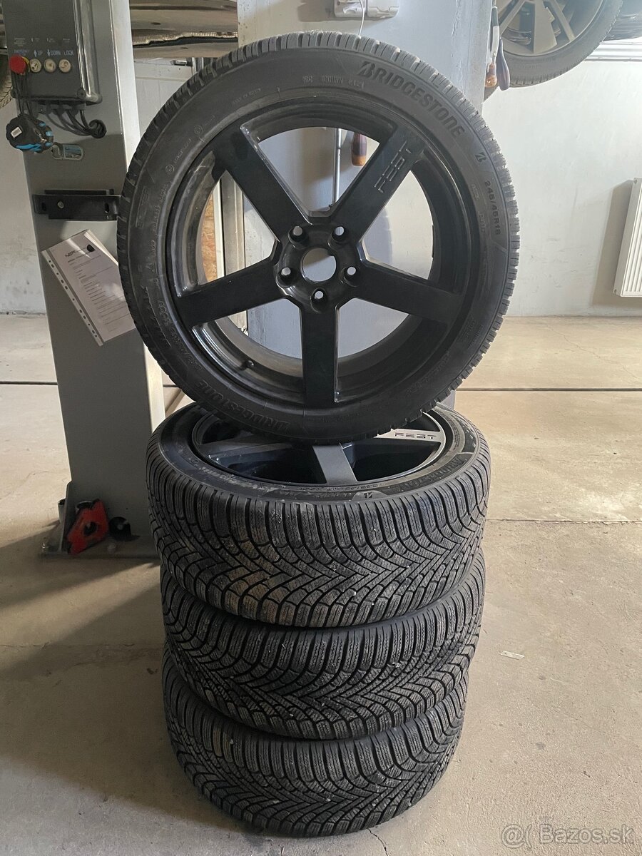 Predám disky 5x120r18 s gumámi 245/45/r18 100V BRIGSTONE