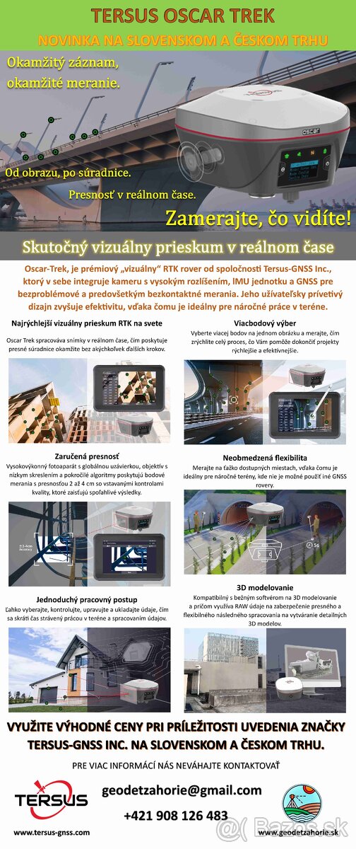 GNSS RTK ROVER TERSUS OSCAR TREK