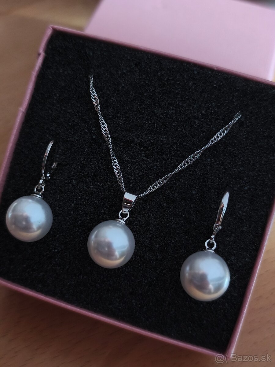 Šperková súprava zo striebra 925 s perlami