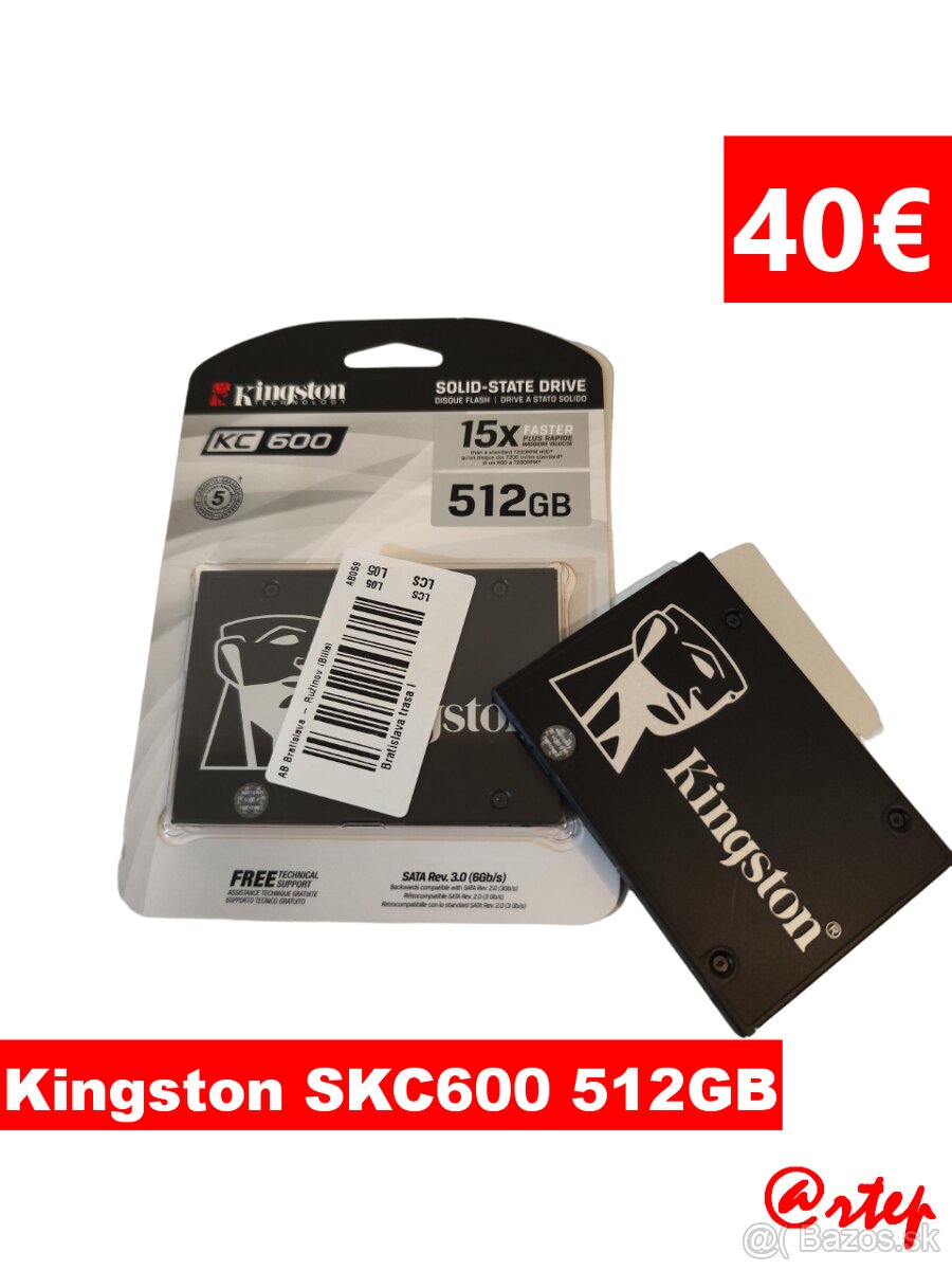 Kingston SKC600 512GB (Nové/Zabalené)