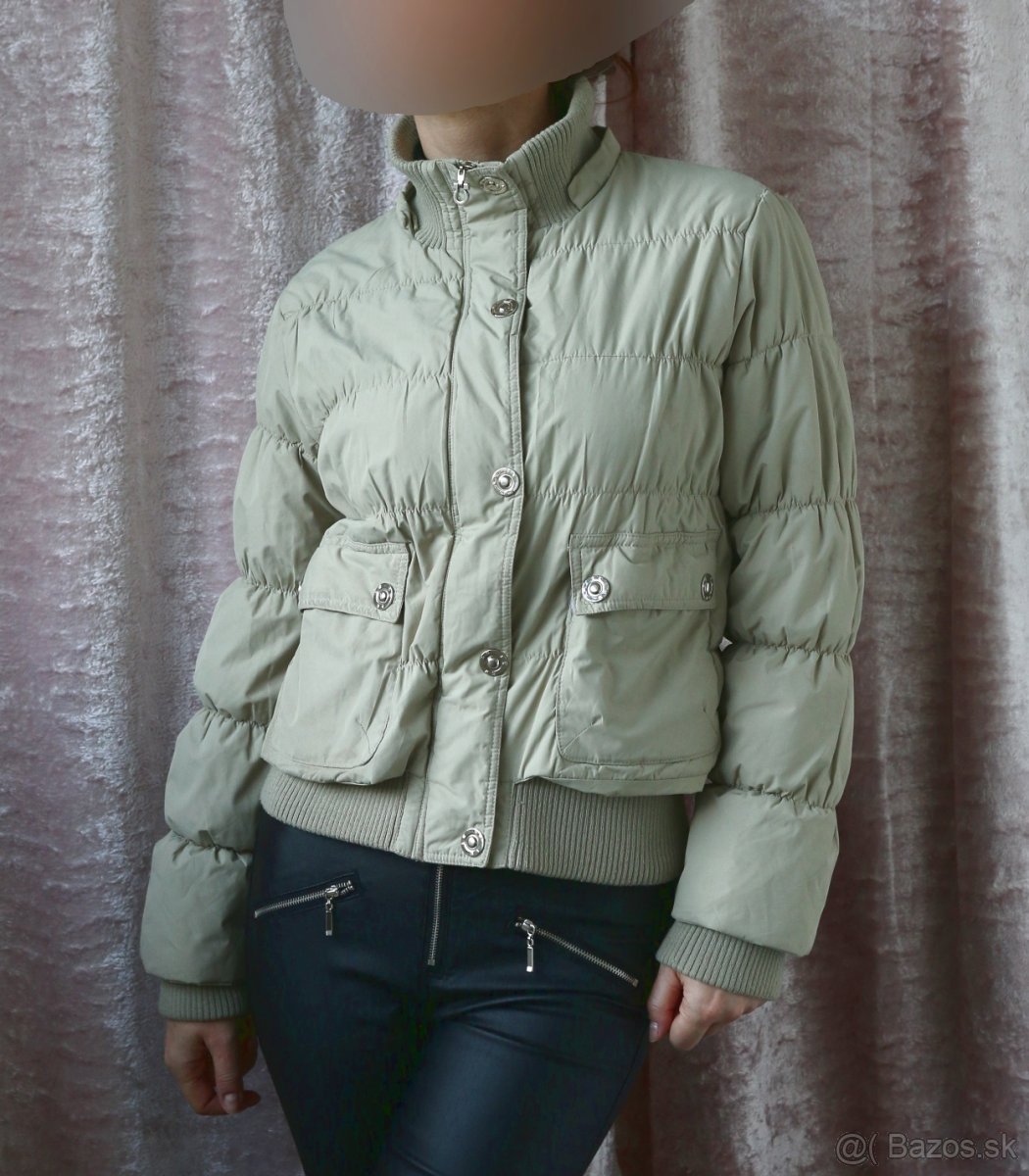 Sivozelenkavá zimná bunda, S-36