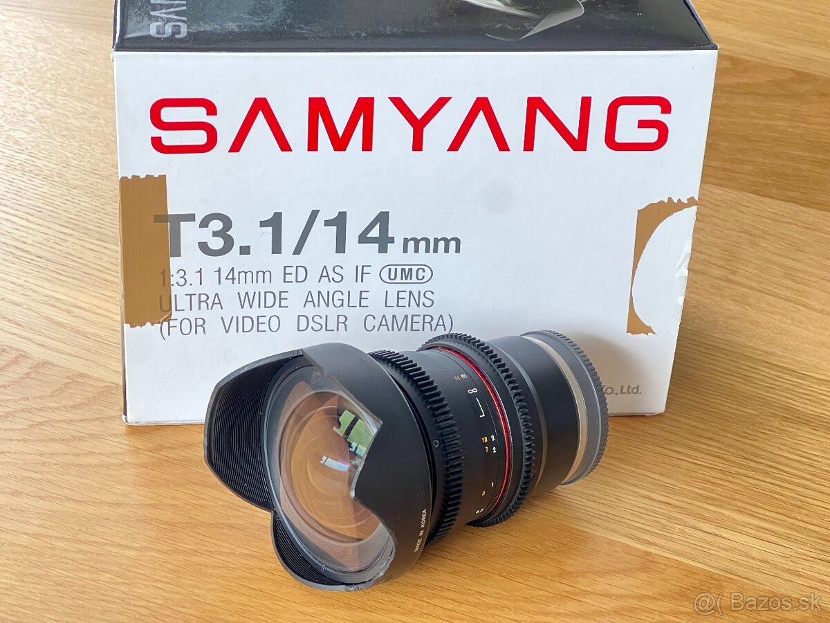 Samyang 14 mm T3.1 ED AS IF UMC pre Sony E
