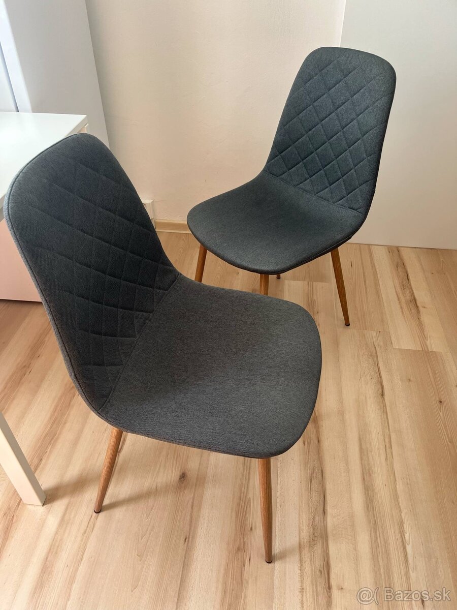 Jedálenská stolička JONSTRUP tmavosivá JYSK 2x