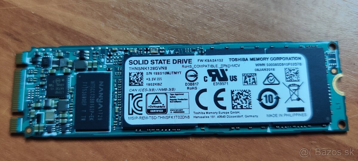 Toshiba 128GB M.2 SSD