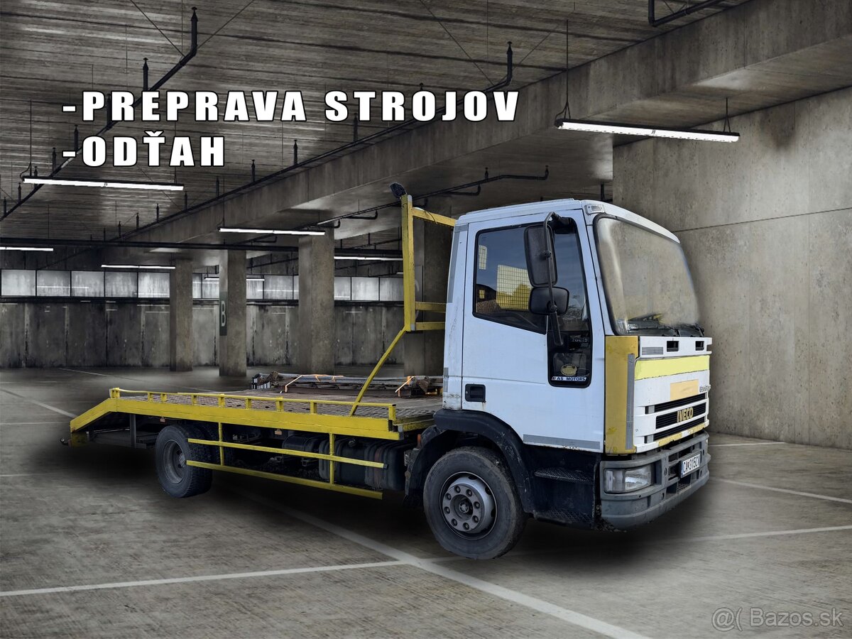 Preprava strojov + odtahovka