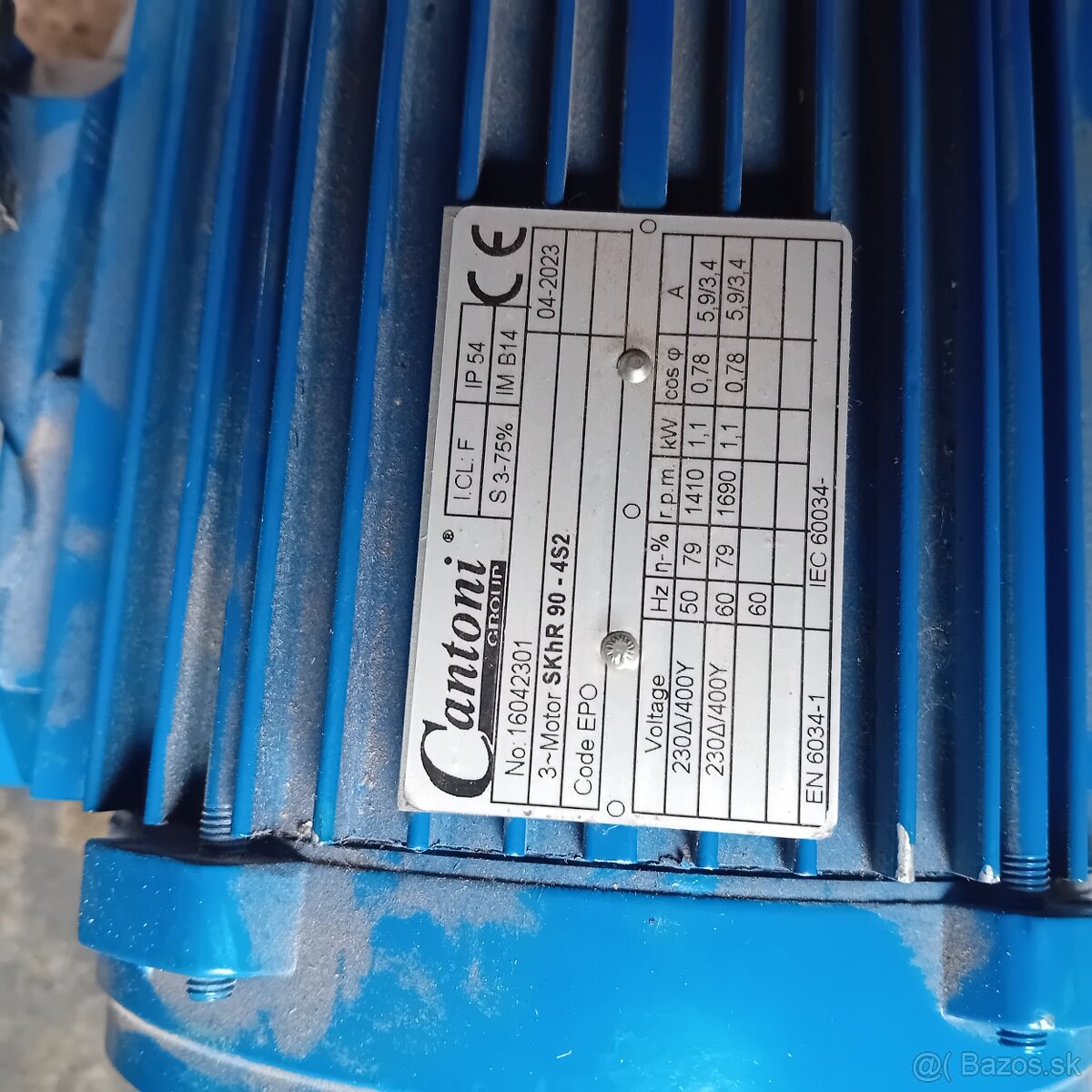 Elektromotor Cantoni 1400 ot, 230V