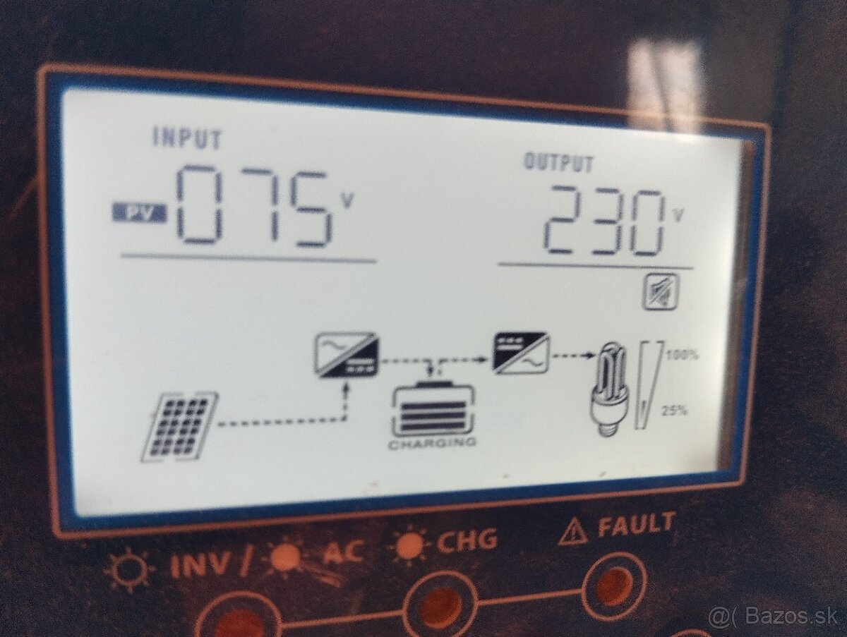 Menič ,batéria a 6 starých panelov