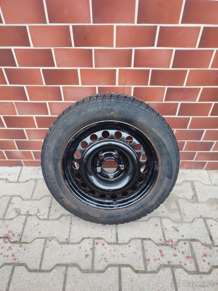Plechovy disk R15 5x110 6Jx15H2 ET49 + Pneumatika