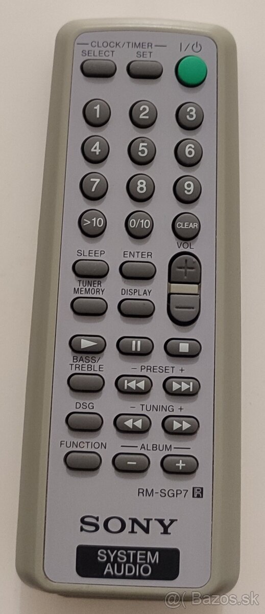 Diaľkové ovládanie SONY RM-SGP7