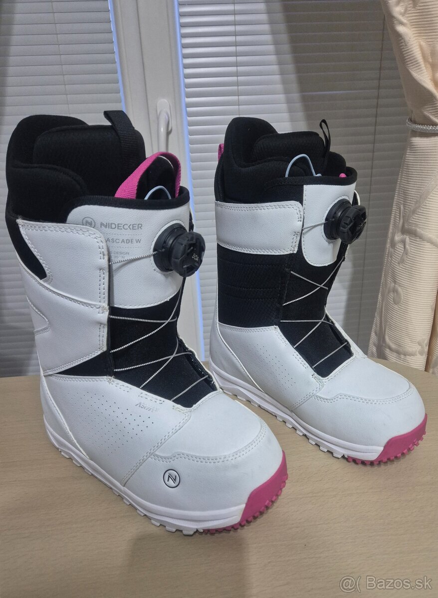 Topánky na snowboard Nidecker Cascade W white