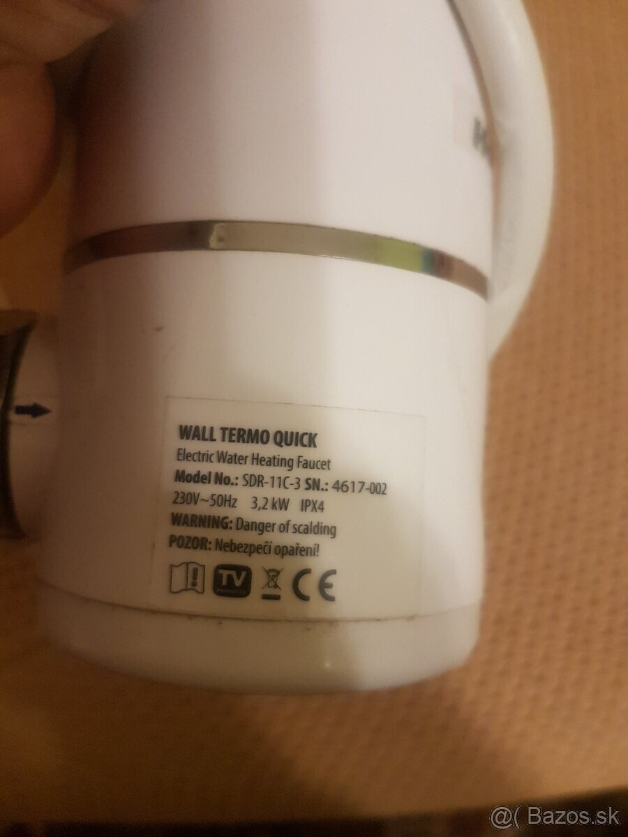 elektrický ohrievač vody