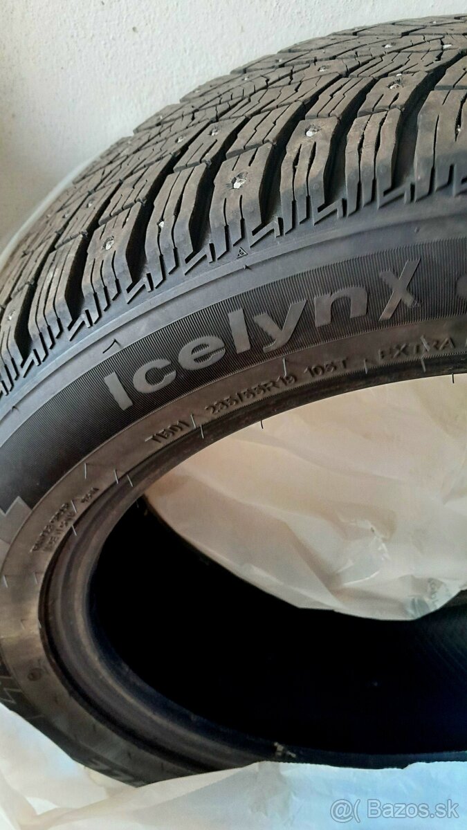 Predám zimné pneu s hrotmi 4ks bez diskov