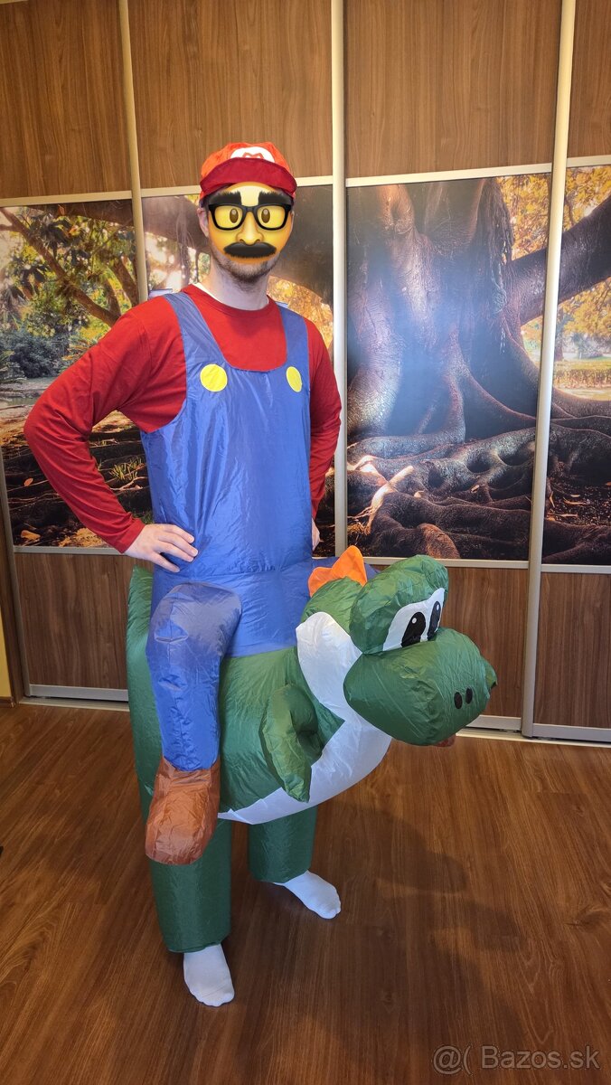 Karnevalový kostým Super Mario a Yoshi