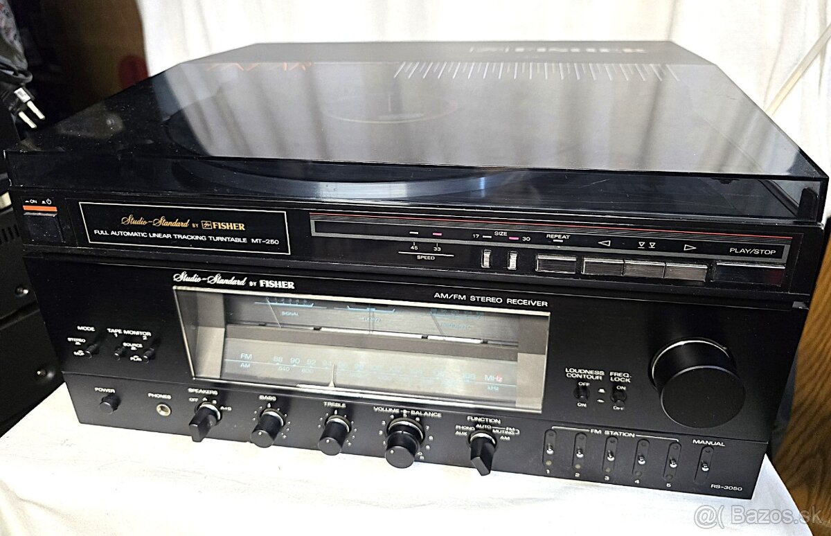 Fisher MT-250 Lineárny vintage gramofón