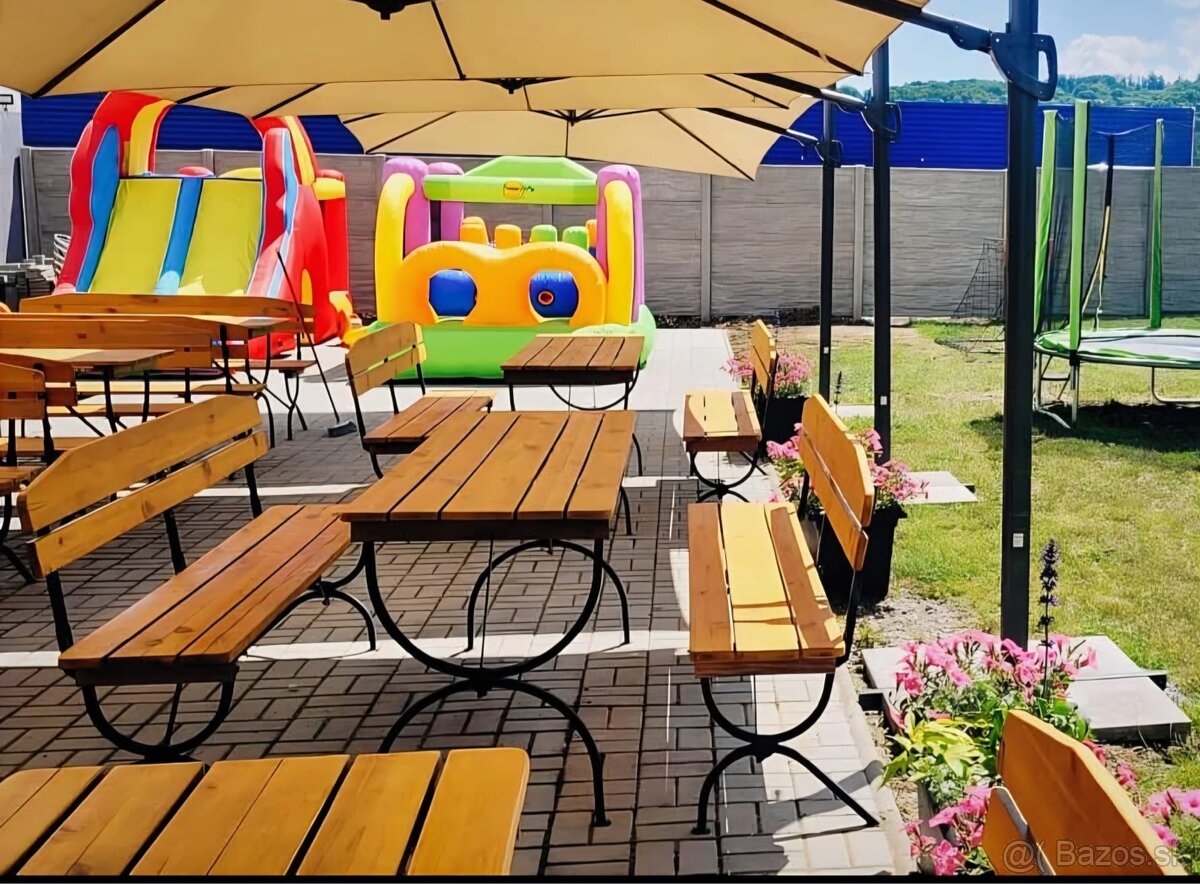 Záhradný lavicový set