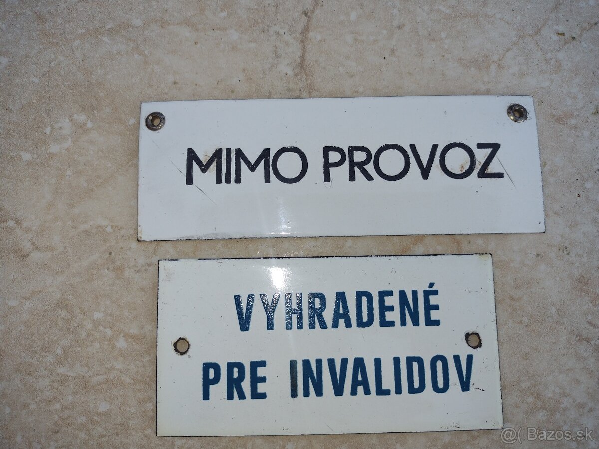 Predám retro oznamovacie tabuľky