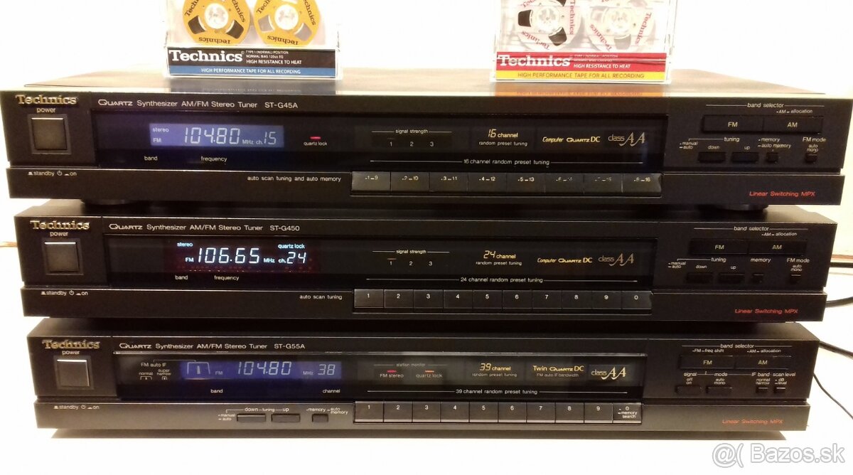 ClassAA 3x spickovy tuner TECHNICS, Japan, AT29, AT08, AT23