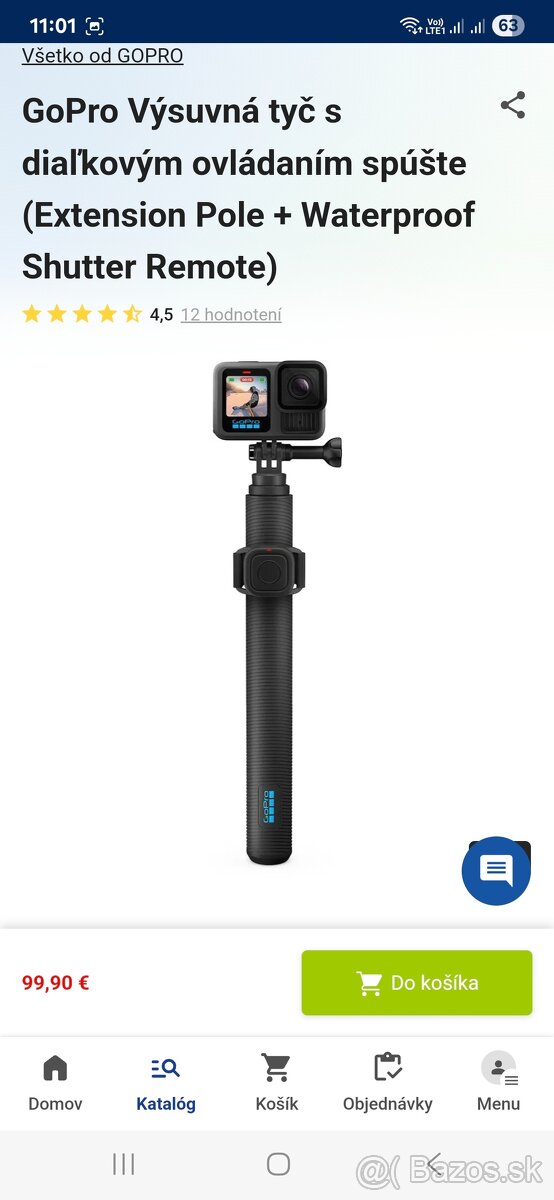 GoPro selfie tič. 127cm.