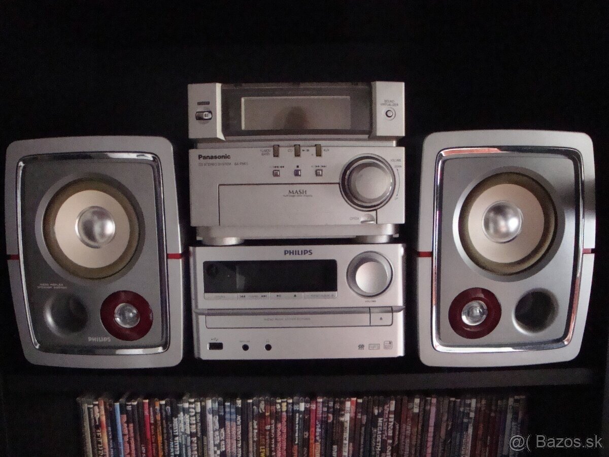 Mikrosystem Philips, Panasonic a repro.