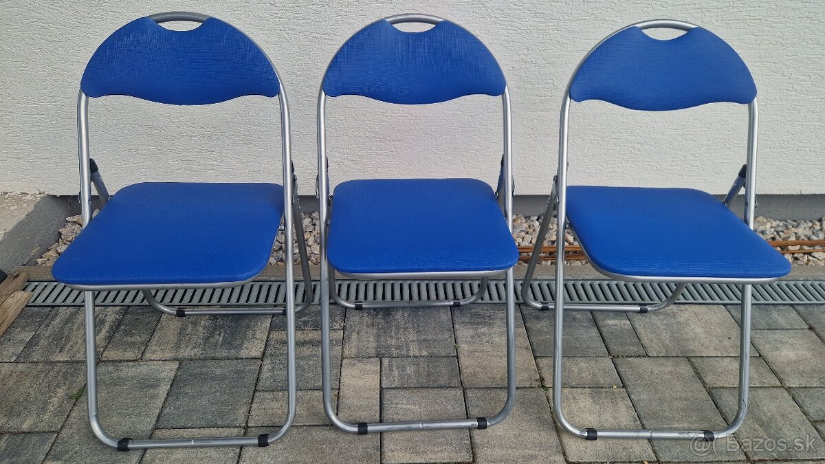 Skladacie stoličky 3ks