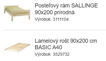 Predám postel s rostom