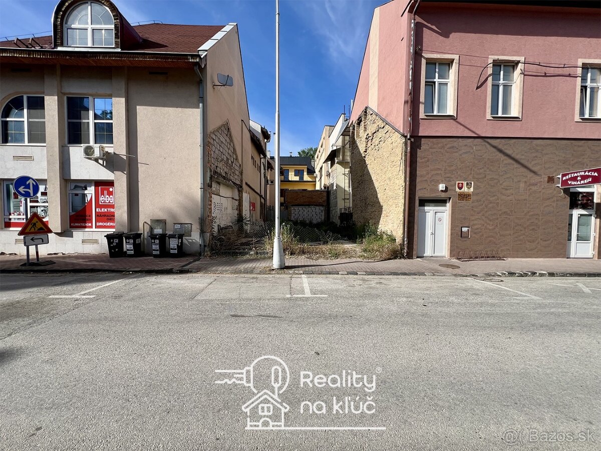 Developerská príležitosť v centre Na predaj stavebný pozemok