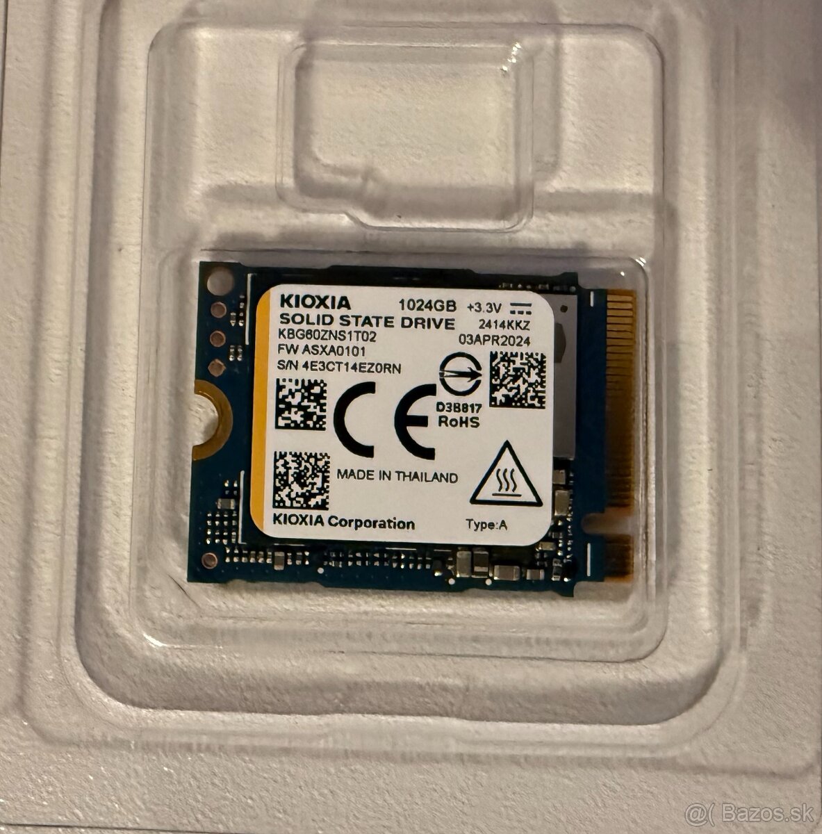KIOXIA BG6 1TB NVMe M.2 2230 – 100 % zdravie