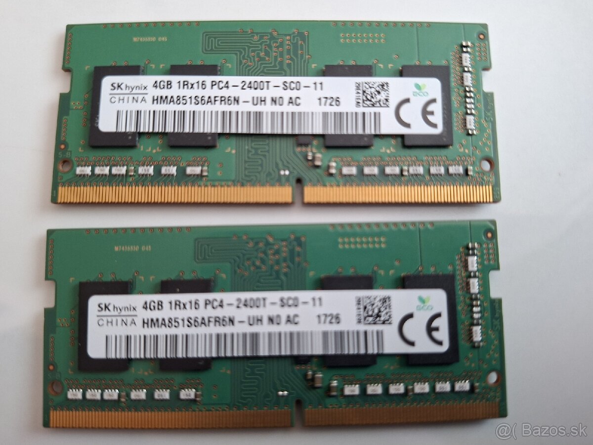 So dimm ddr4 8gb.