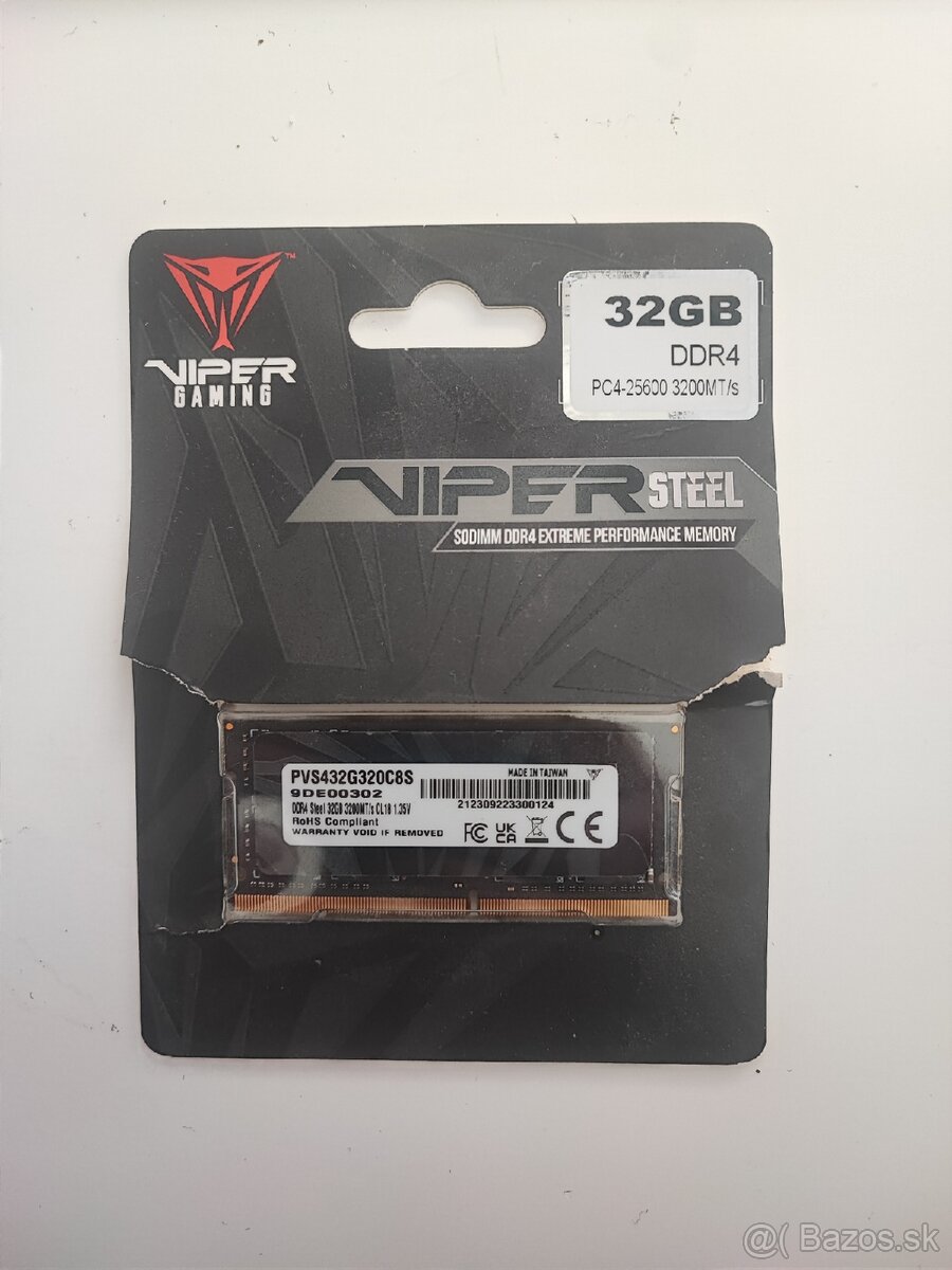 PREDÁM 32GB RAM DDR4 pamäť SODIMM do notebooku
