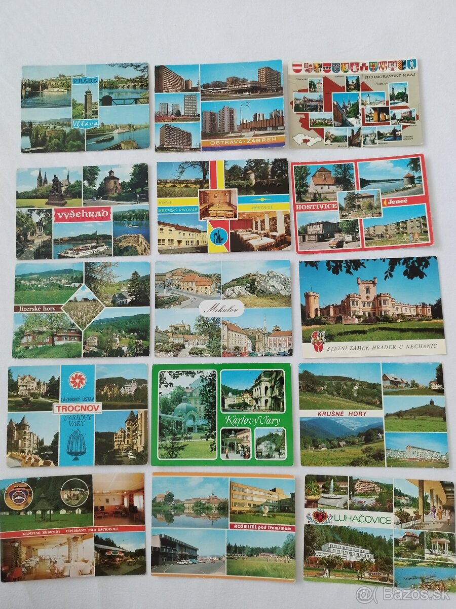 Pohľadnice spolu 2,50 eur