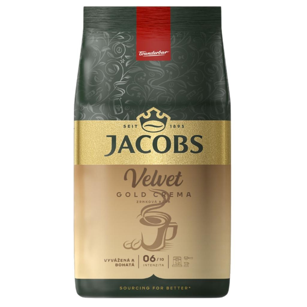Jacobs Velvet zrnková káva 1000g