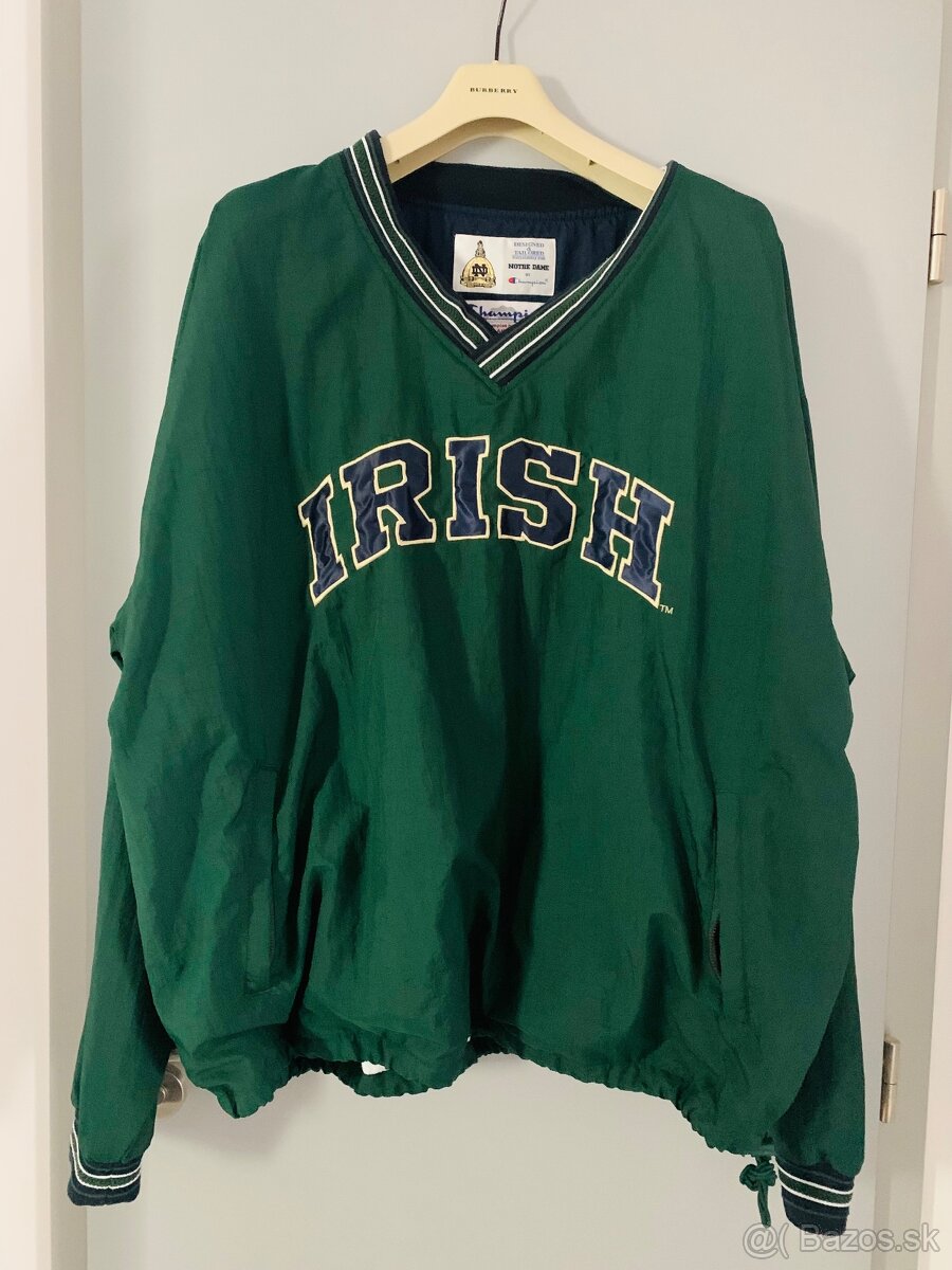 CHAMPION pánska bunda VINTAGE IRISH NOTRE DAME