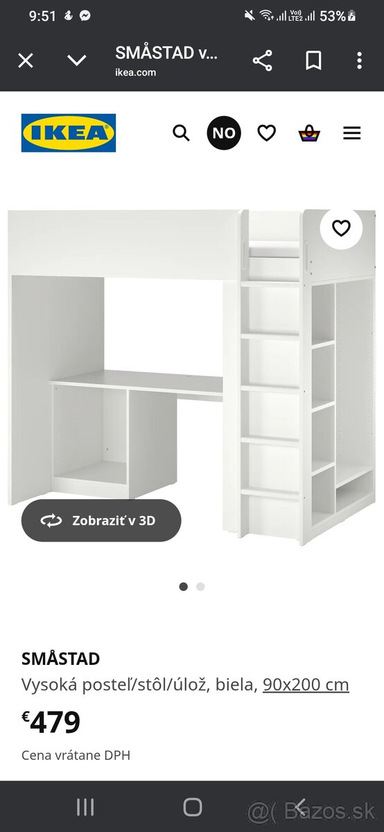 Poschodová posteľ