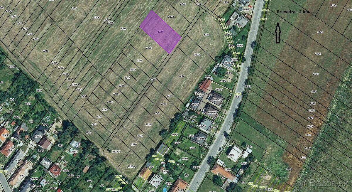 Investičný pozemok 3000m2 (výhľad Bojnice)