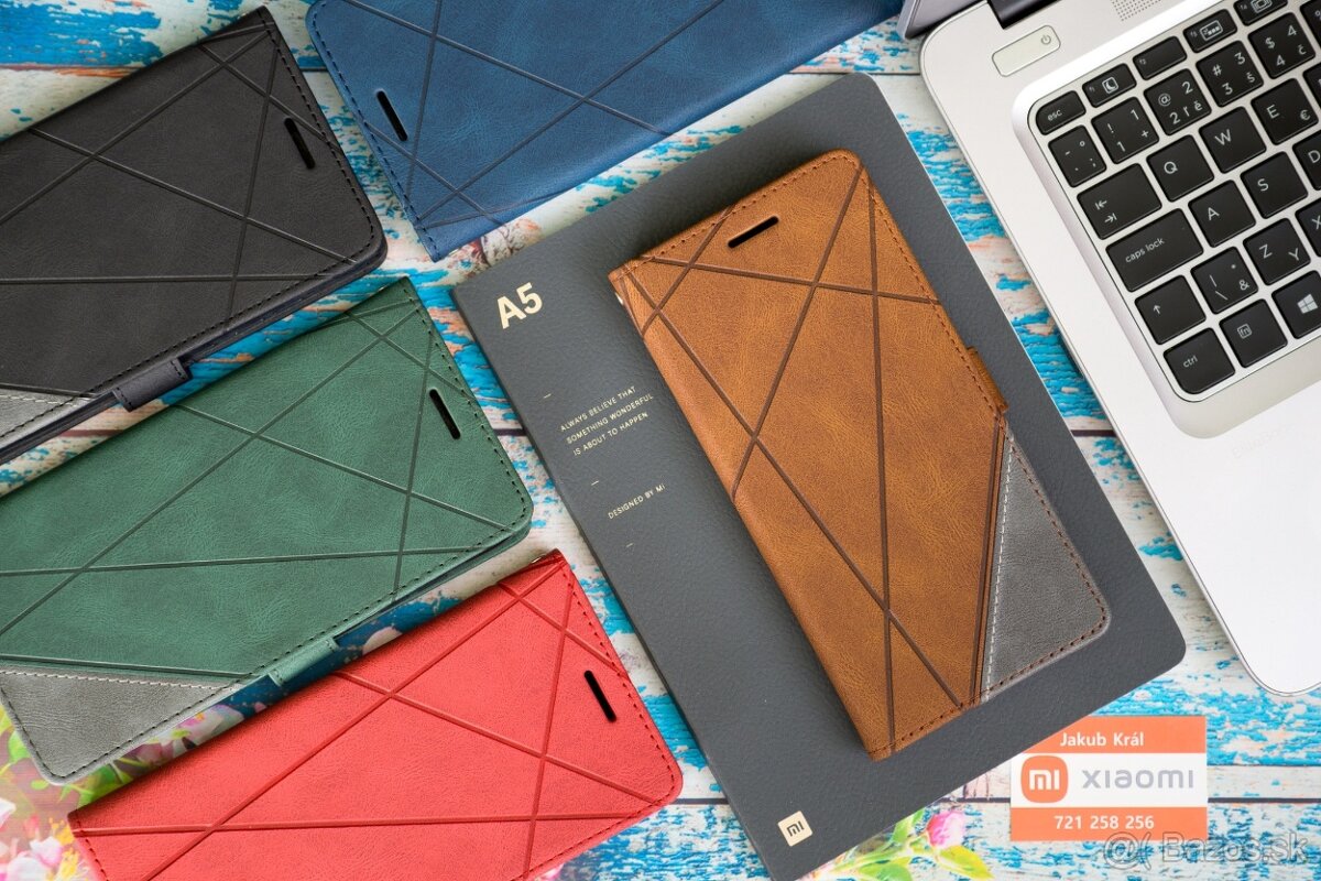 Dvojfarebné zatváracie puzdro pre Xiaomi, Redmi, Poco