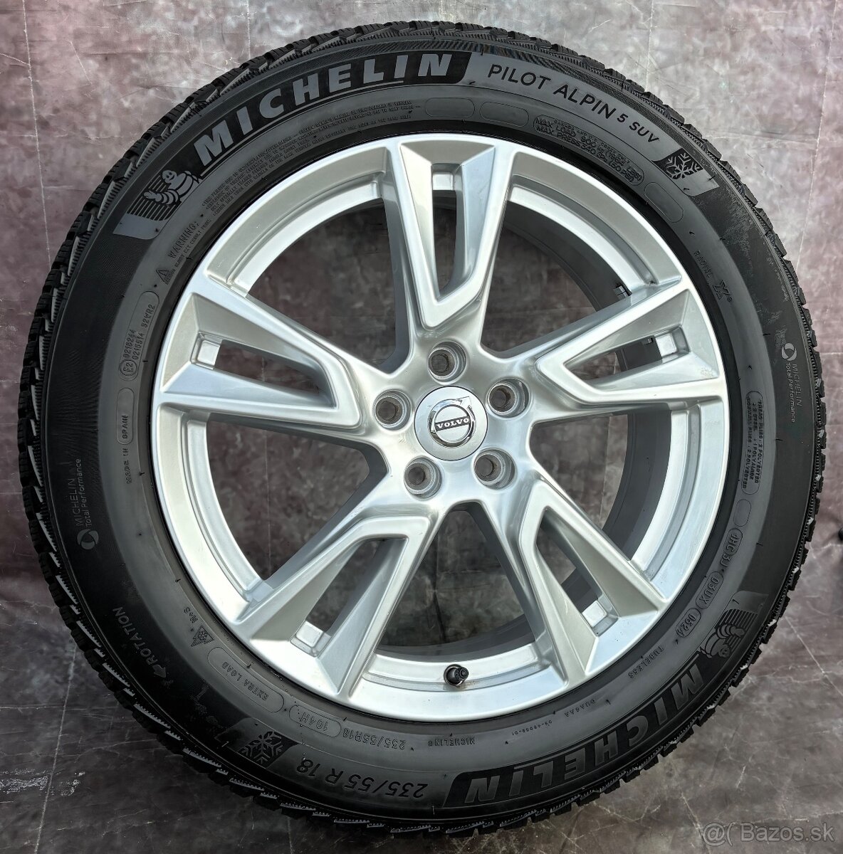 Originál Alu kola Volvo XC40, V90CC 235/55/18 TOP STAV