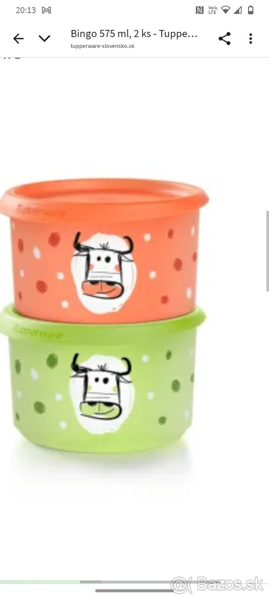 Tupperware Bingo kravičky, nové