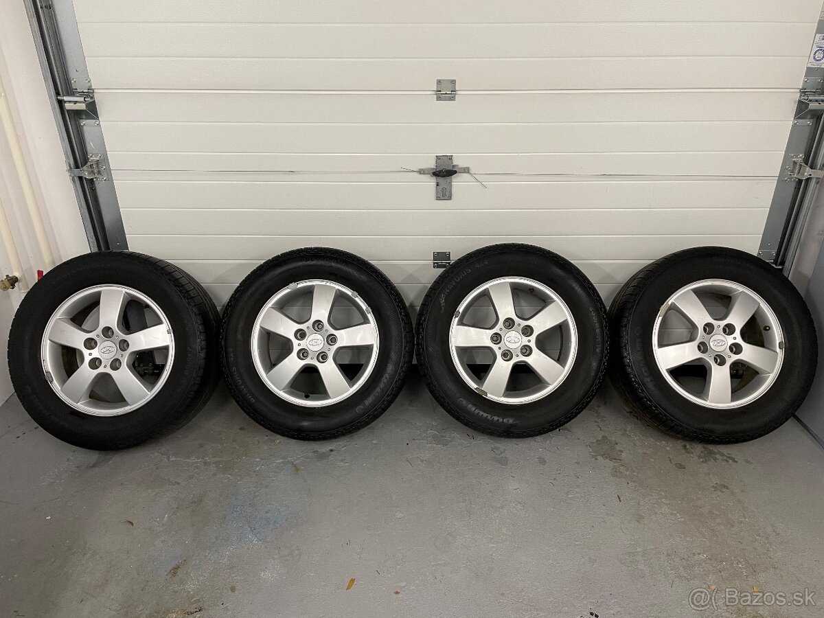 Alu disky Hyundai 5x114,3 r16 + letné pneu