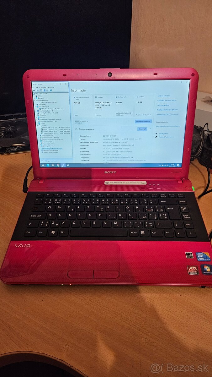 Pink SONY vaio