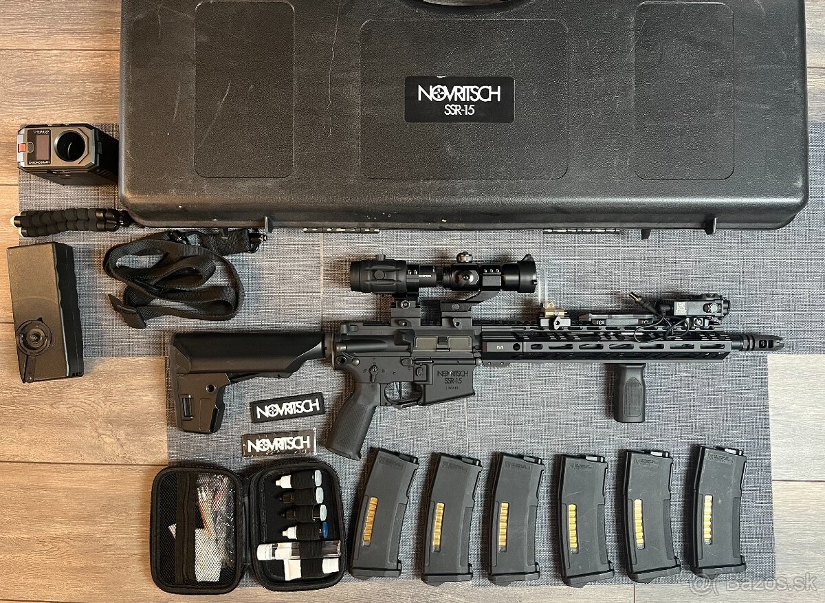 Predám airsoftku Novritsch SSR-15 spolu s príslušenstvom