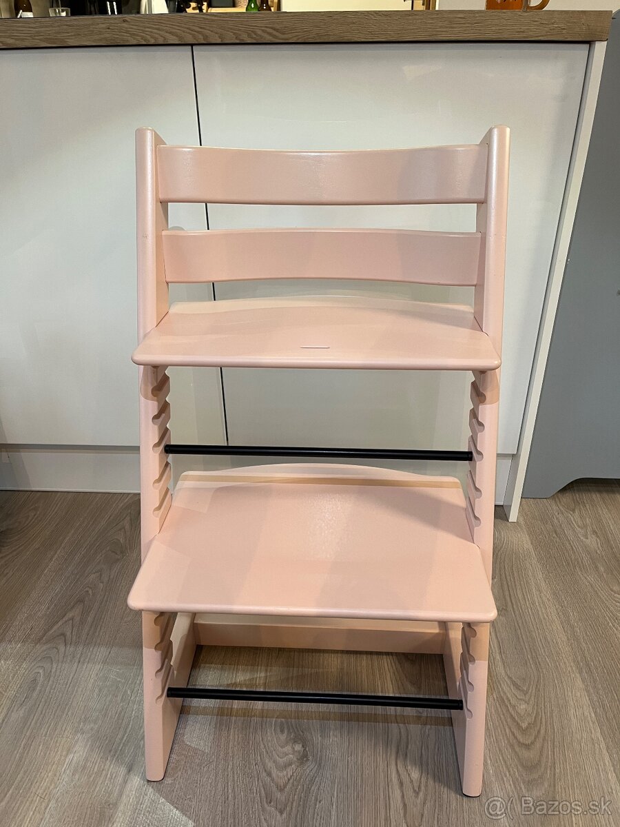 Stokke Tripp Trapp detska rastuca stolicka Serene Pink