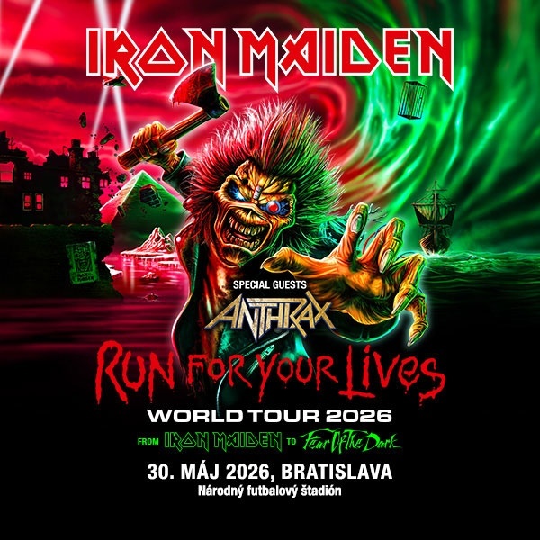 Lístky na Iron Maiden Bratislava